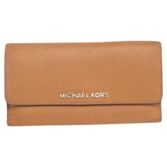 Michael Kors Tan Leather Continental Wallet