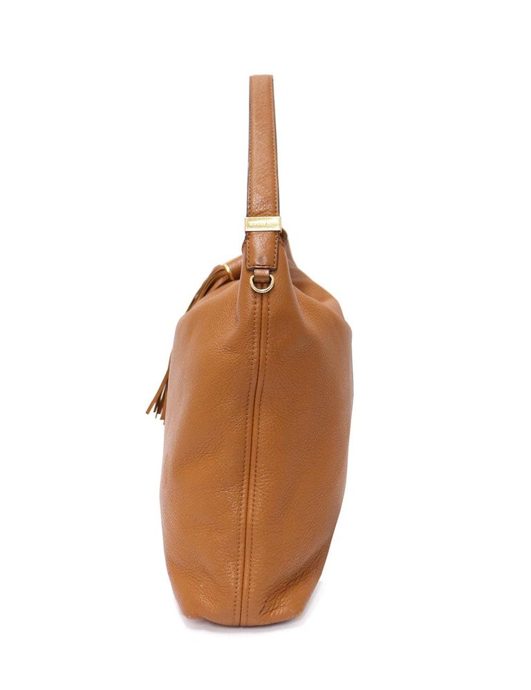 Michael Kors Tan Shoulder Bag with a Fringe Details For Sale at 1stDibs