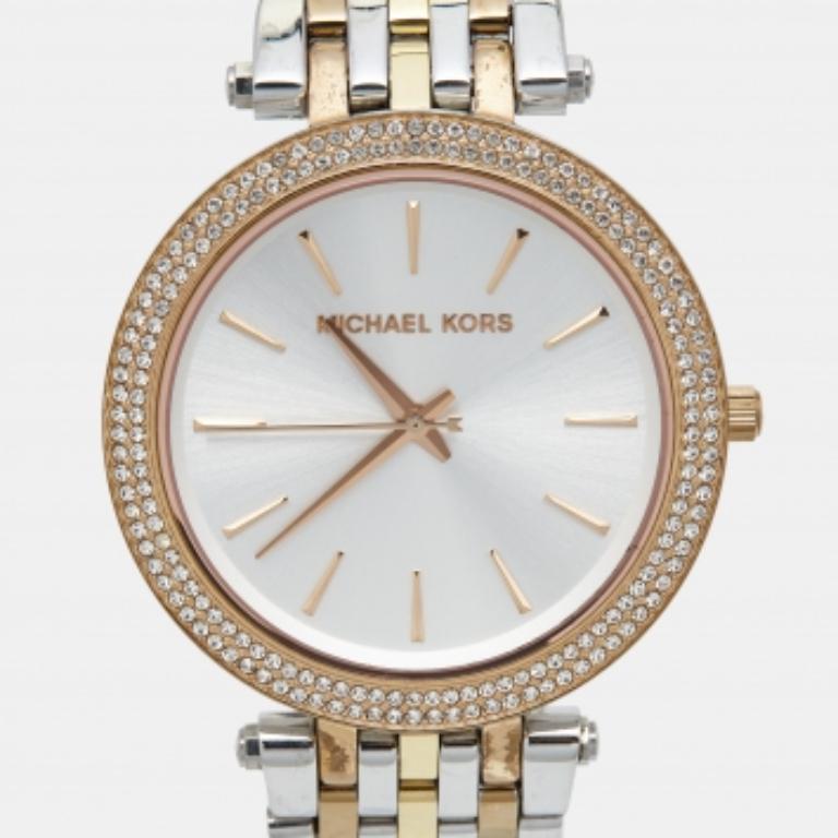 Michael Kors Reloj de pulsera para mujer Darci MK3203 de acero inoxidable tricolor 39 mm en venta 2