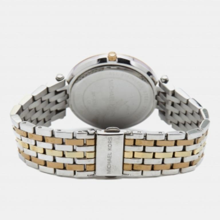 Michael Kors Reloj de pulsera para mujer Darci MK3203 de acero inoxidable tricolor 39 mm en venta 4