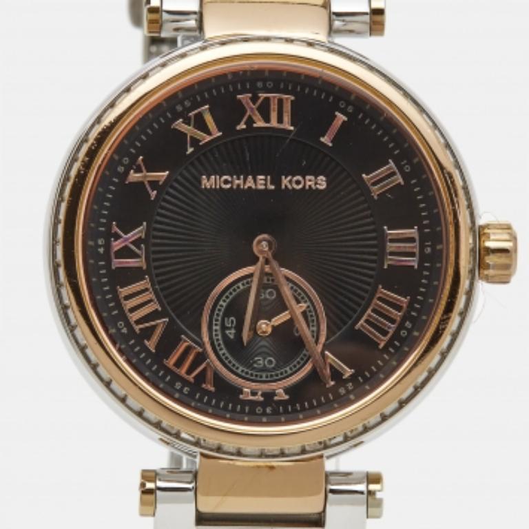 Michael Kors Reloj de pulsera para mujer Skylar MK5957 de acero inoxidable bicolor 41 mm en venta 4