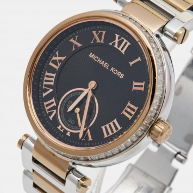 Michael Kors Reloj de pulsera para mujer Skylar MK5957 de acero inoxidable bicolor 41 mm en venta 5