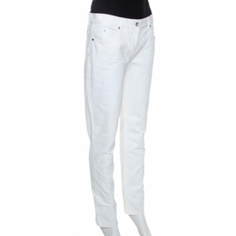 De las mujeres Michael Kors Vaqueros blancos rectos M en venta