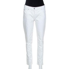 Michael Kors White Denim Straight Fit Jeans M 