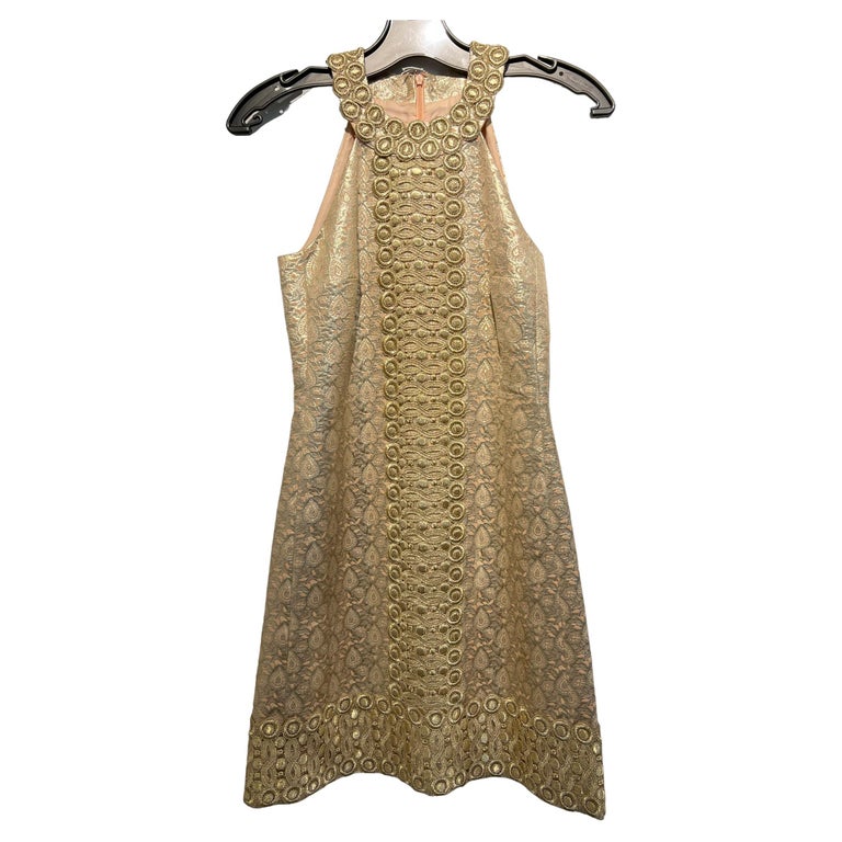 michael kors embroidered dress Hand-Embroidered Sequin Silk Georgette Slip Dress in BLACK - Sale