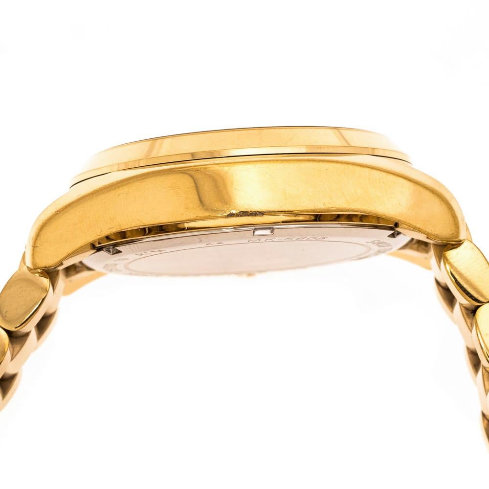 Michael Kors Yellow Gold Plated Stainless Steel Bradshaw MK5605 Men's Wristwatch 2