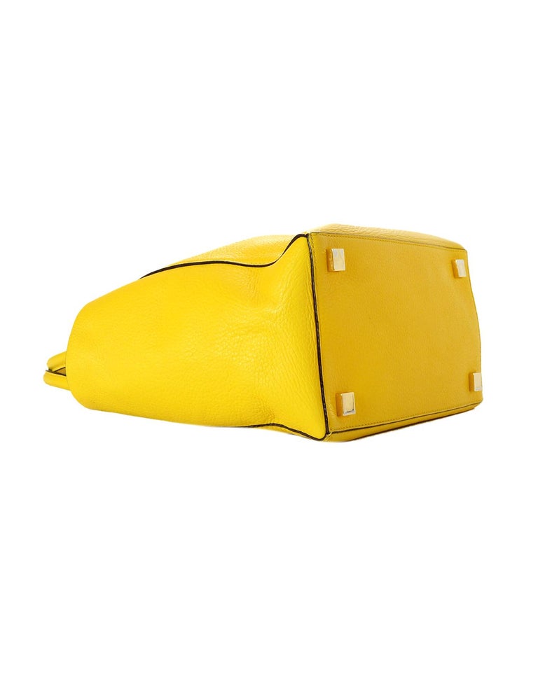 Michael Kors Yellow Leather Miranda Tote Bag For Sale at 1stDibs
