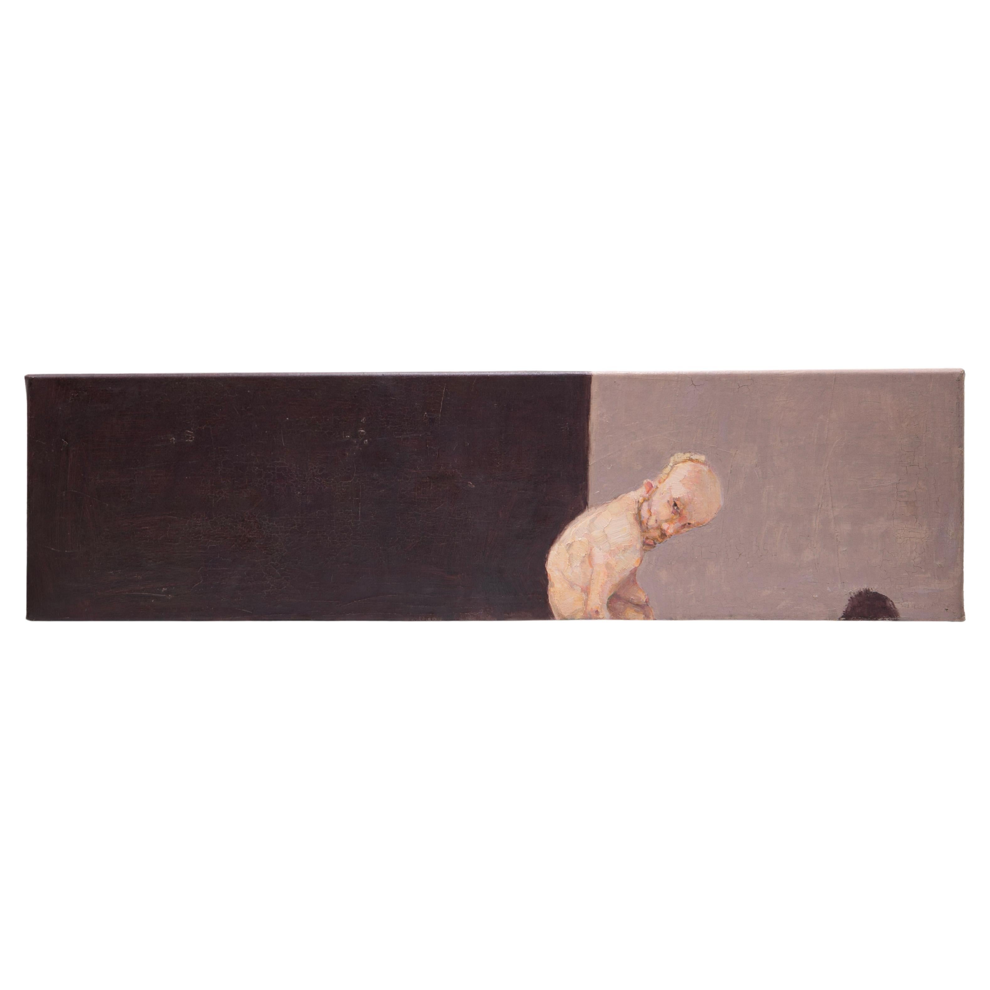 Michael Kvium "Big Shadow and Small Shadow", oil painting on canvas