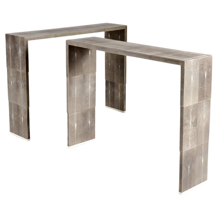 Michael LaRocca, Pair of Custom Consoles Executed by Atelier Viollet, US, 21st C For Sale