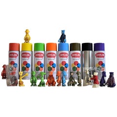 Michael Lau rare ensemble de jouets designer jardinier de 7 ans 2006