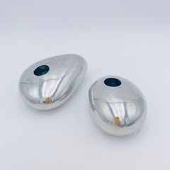 Michael Lax Design Grainware Metaal Post Modern Candlesks c.1990