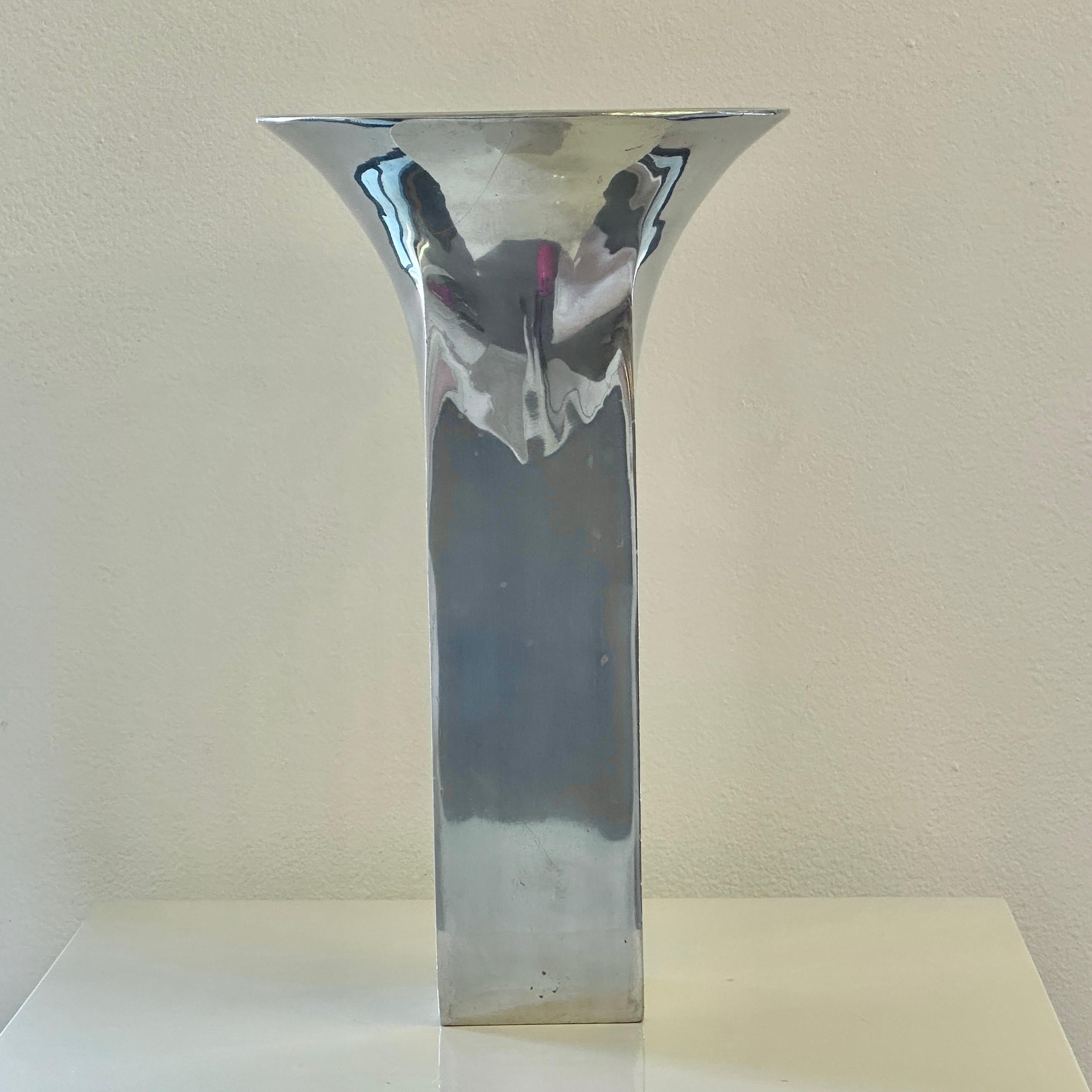 Post-Modern Michael Lax Design Grainware METAAL Vase, circa 1992 For Sale