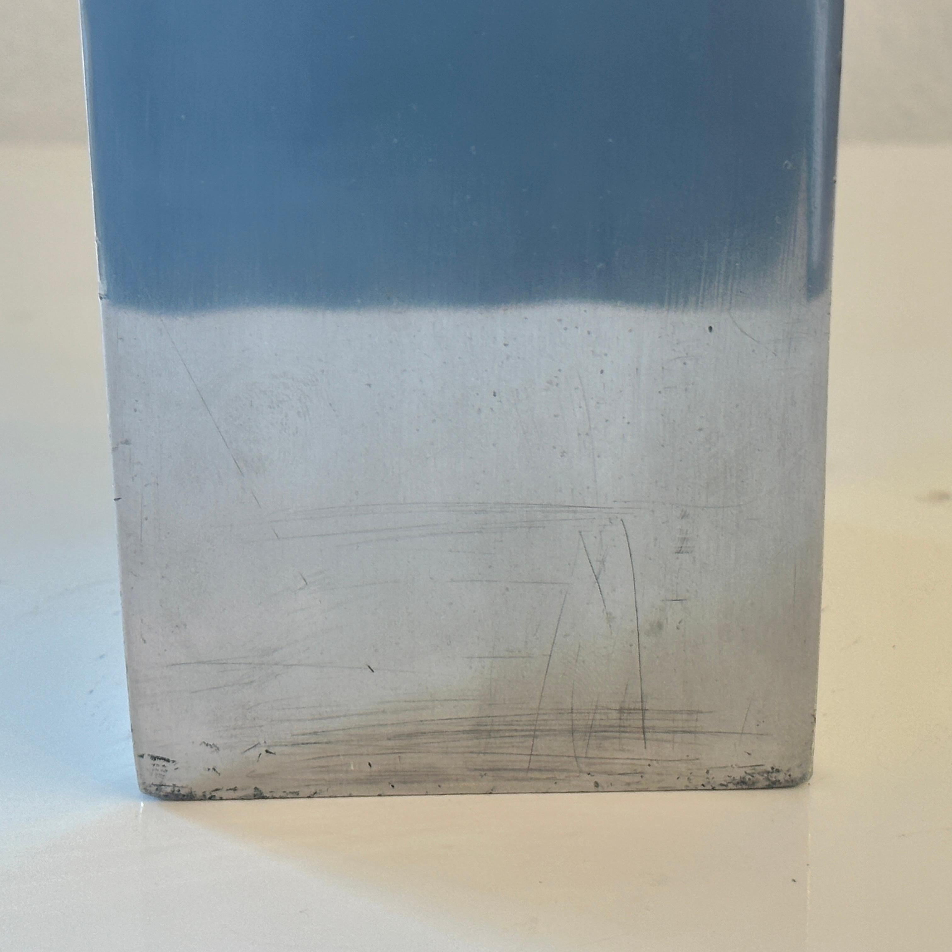Aluminum Michael Lax Design Grainware METAAL Vase, circa 1992 For Sale