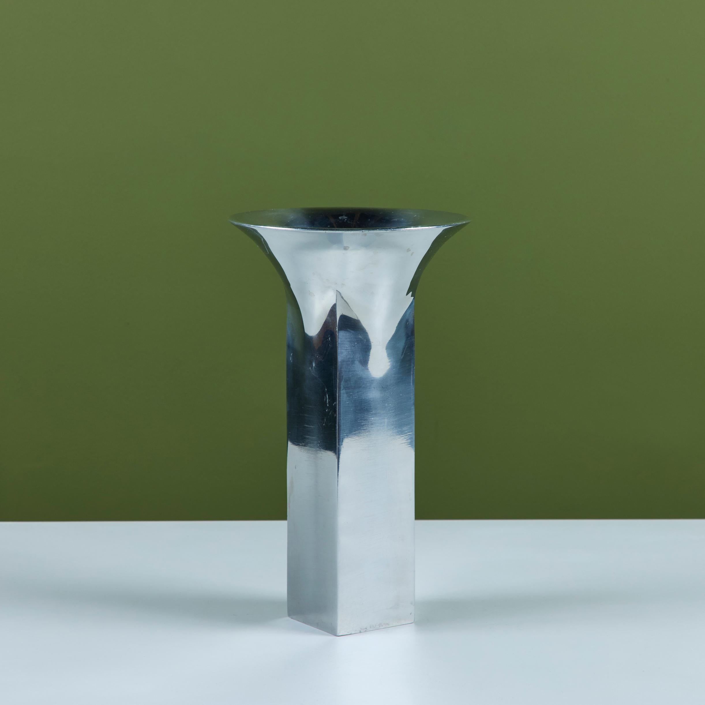 Polished Michael Lax Design Grainware METAAL Vase
