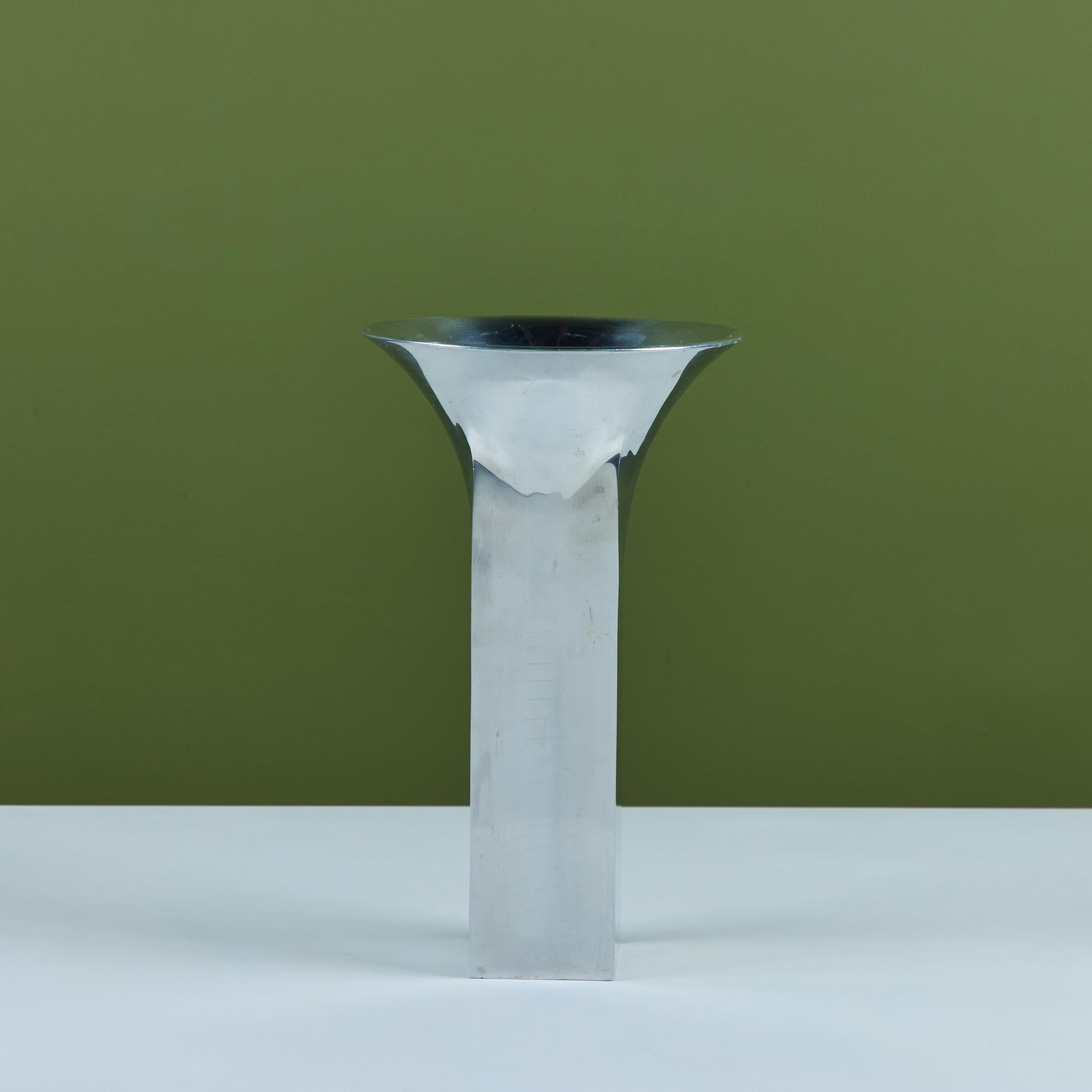 Late 20th Century Michael Lax Design Grainware METAAL Vase
