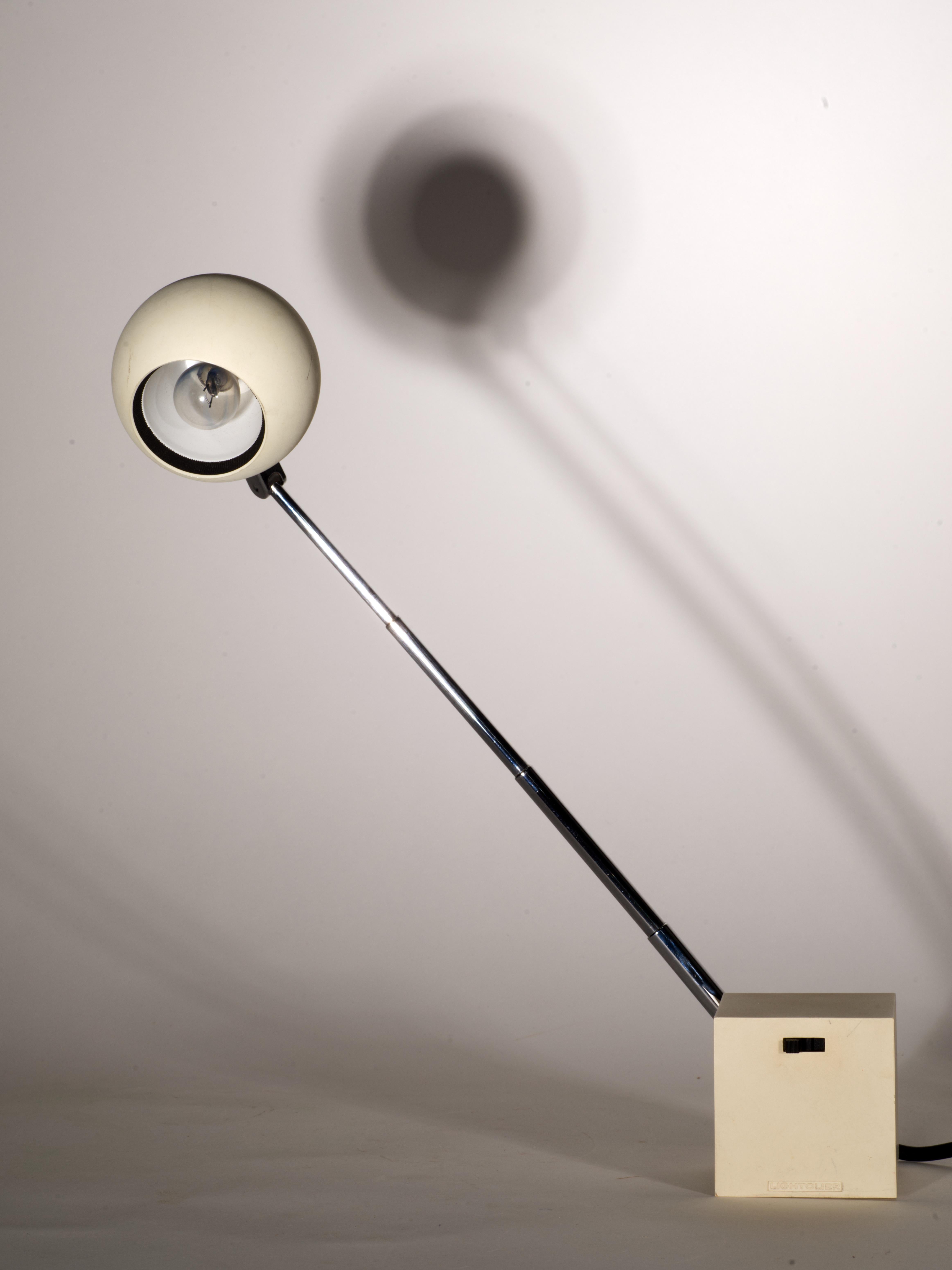 Michael Lax für Lightolier Lytegem Teleskop-Lampe mit Quasten, Vintage 1960er Jahre (Moderne der Mitte des Jahrhunderts)