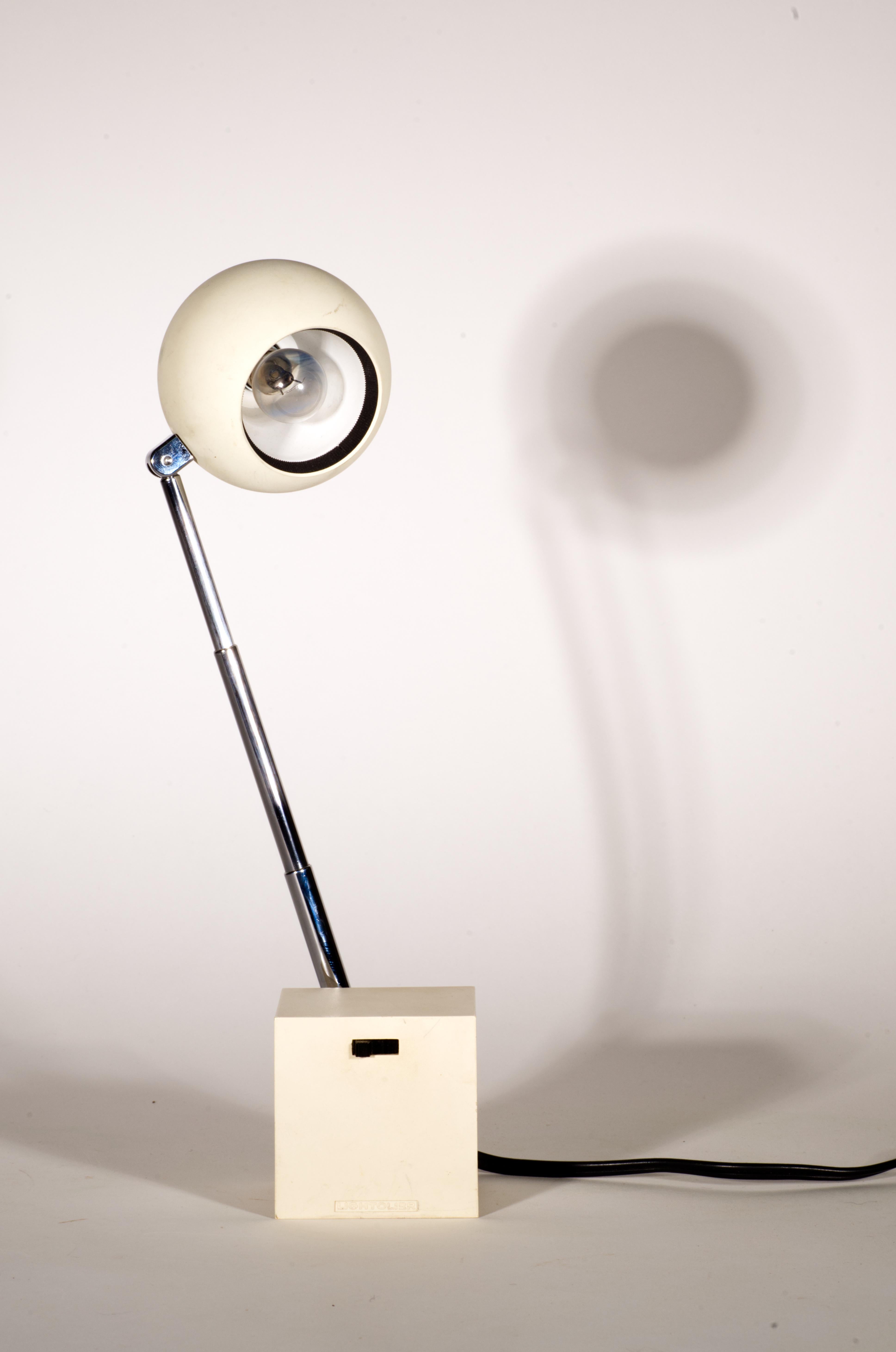 Michael Lax für Lightolier Lytegem Teleskop-Lampe mit Quasten, Vintage 1960er Jahre im Zustand „Relativ gut“ in Clifton Springs, NY