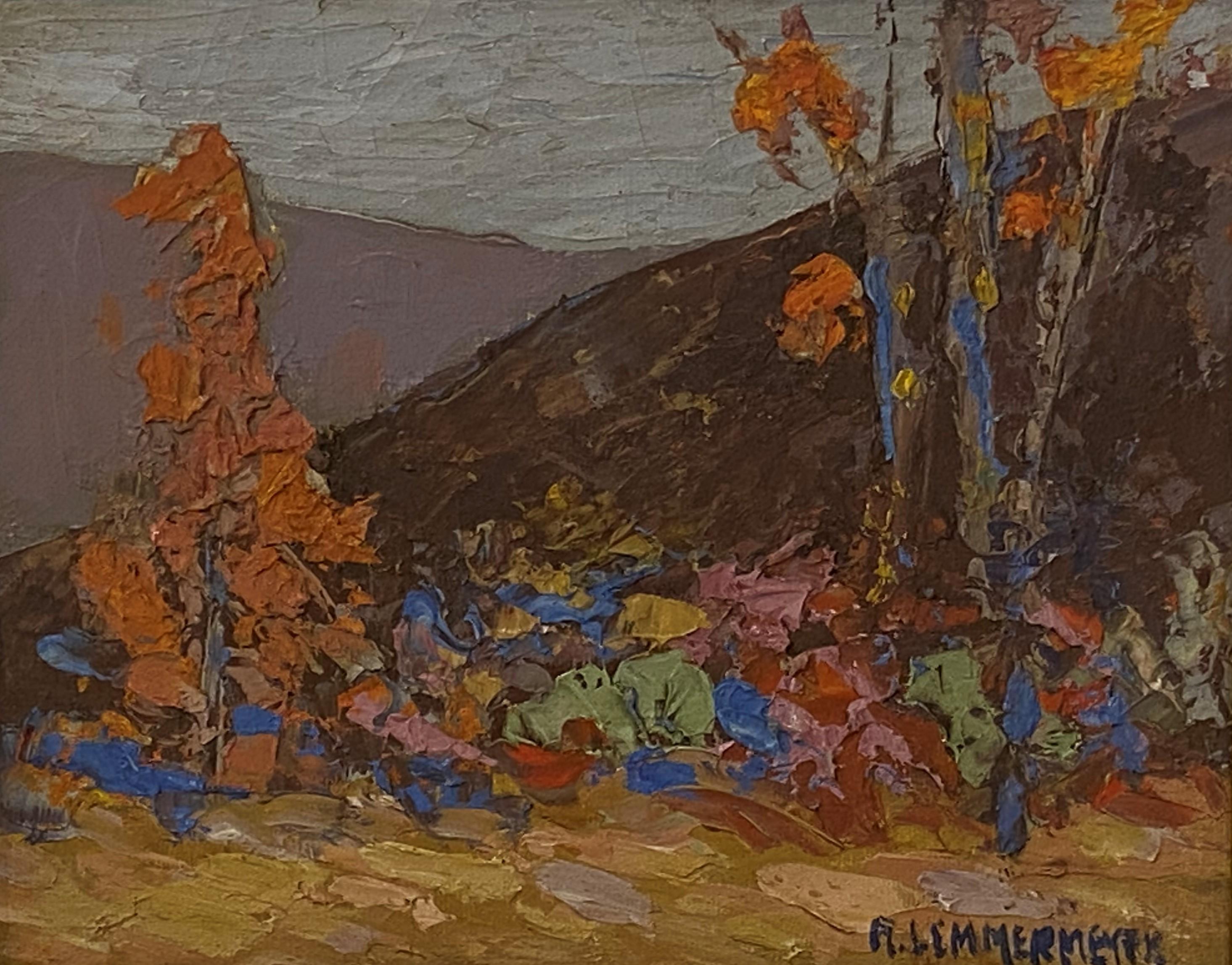 Impressionist Fall Landscape by Michael Lemmermeyer,  American 20th C. 1