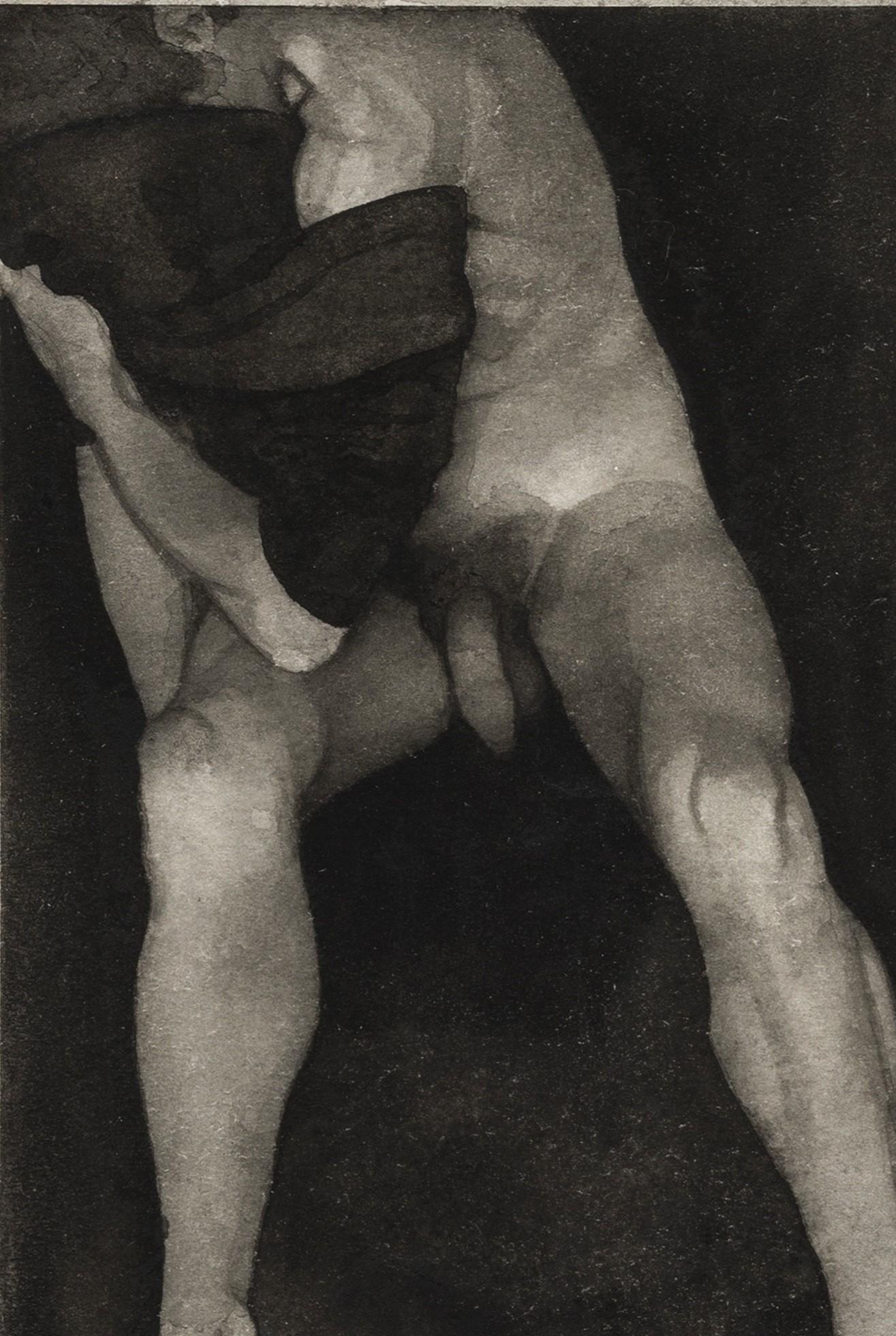 Nudo tonale - Painting Dopoguerra di Michael Leonard