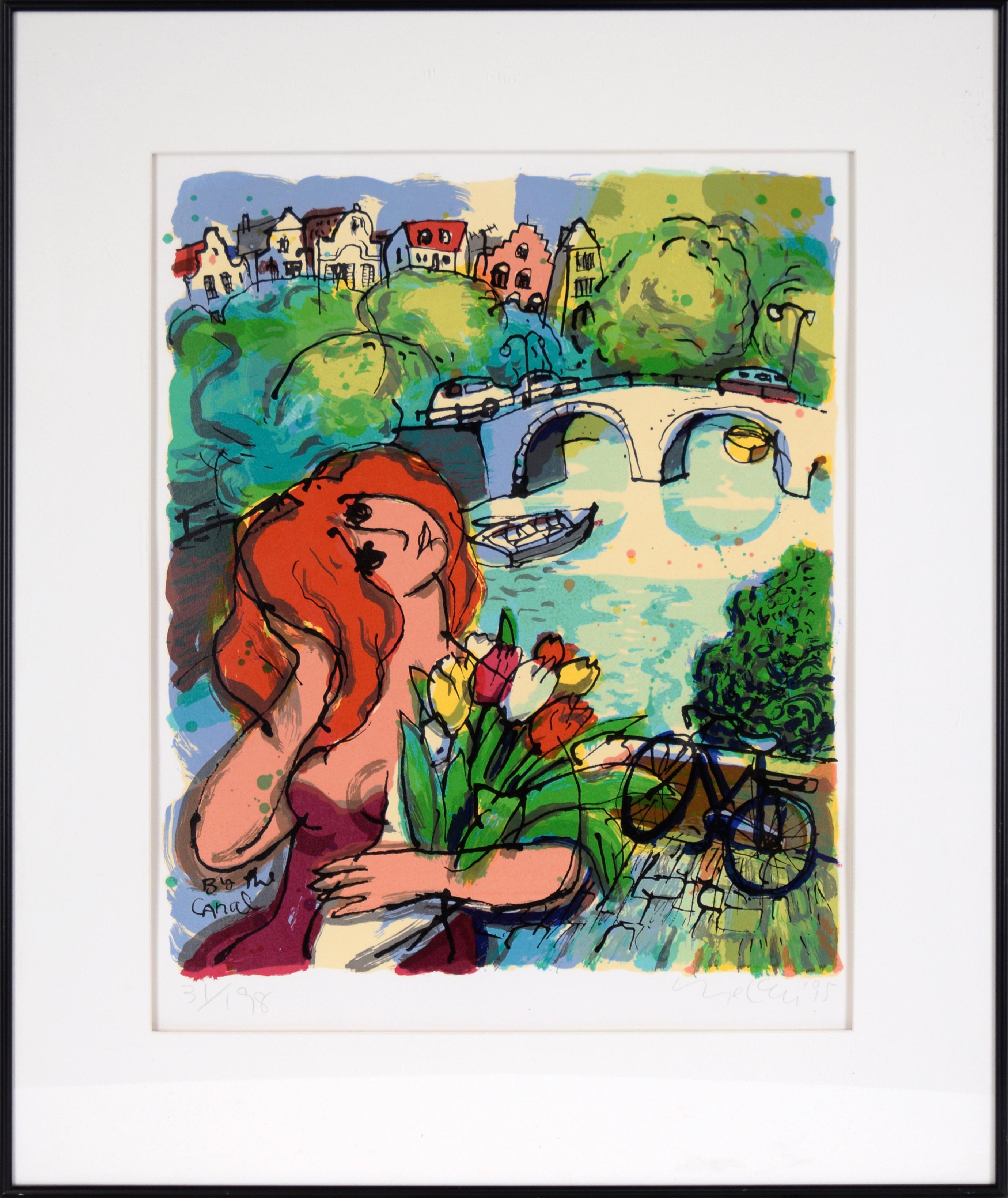 "Junto al Canal" Litografía de edición limitada sobre papel de archivo