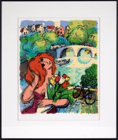 "Junto al Canal" Litografía de edición limitada sobre papel de archivo