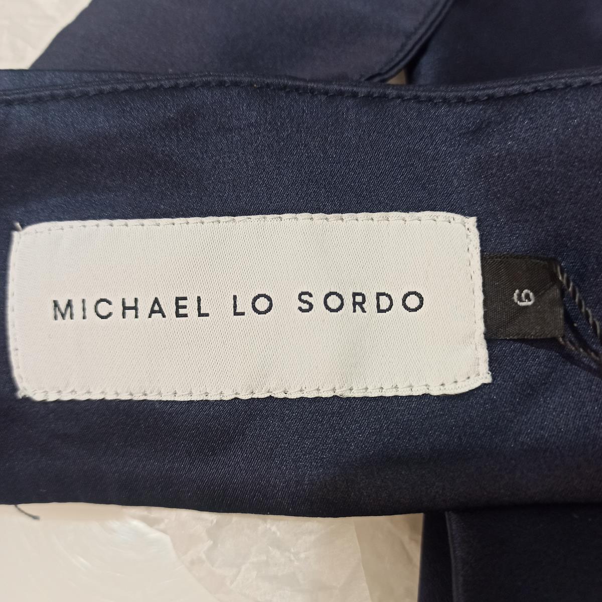 Women's Michael Lo Sordo Blue Silk Top S