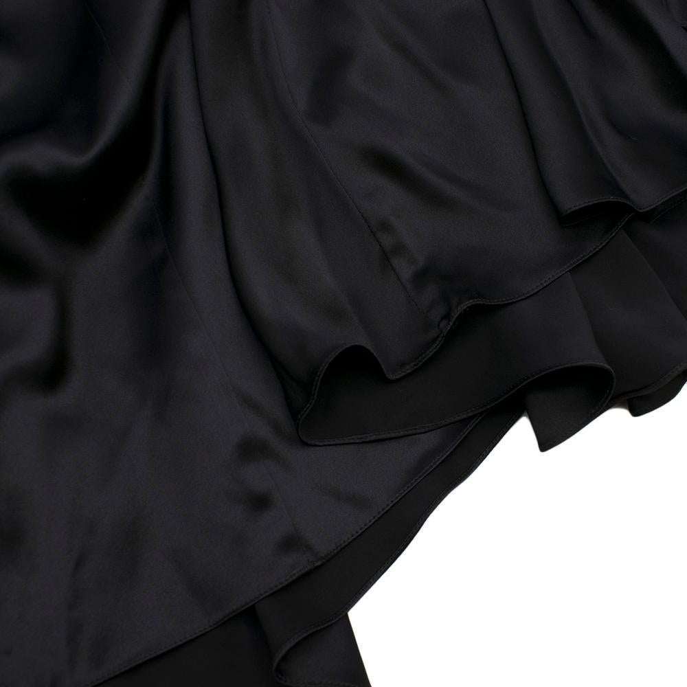 Women's Michael Lo Sordo Cutout Silk Satin Maxi Dress XS