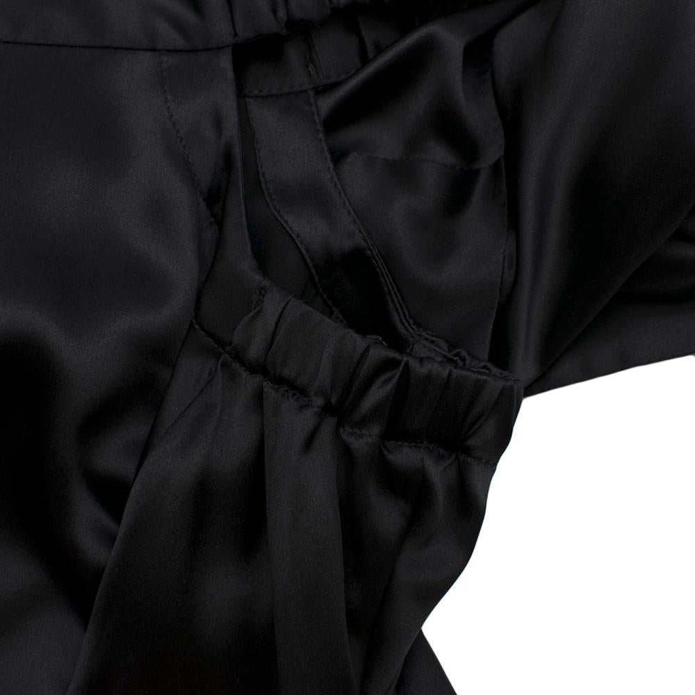 Michael Lo Sordo Cutout Silk Satin Maxi Dress XS 1