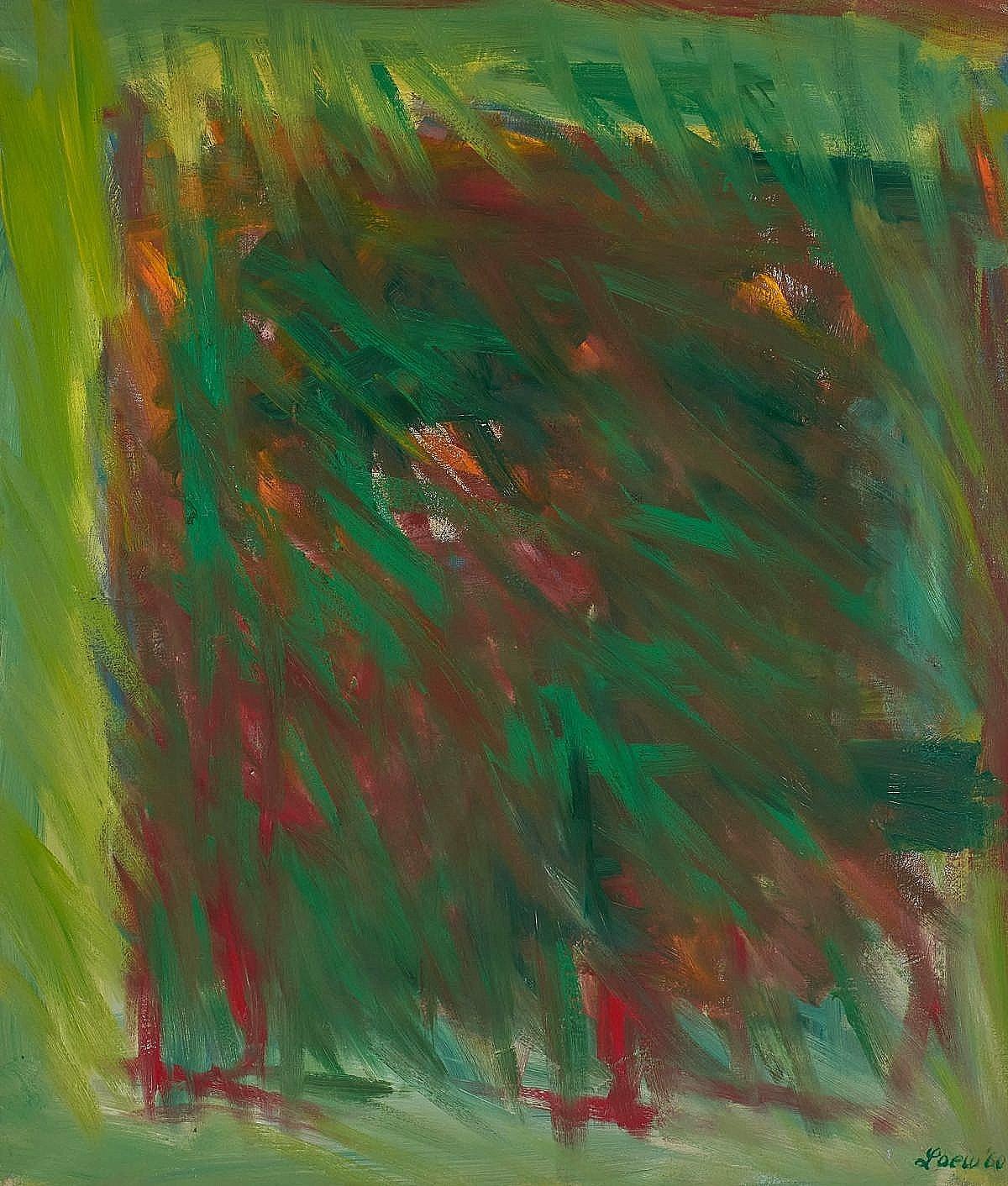 Michael Loew Abstract Painting - Green Night