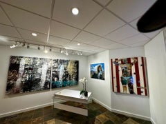 Tre - Dittico astratto su tela