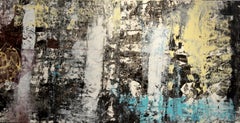 Used Three - Abstract Diptych on canvas
