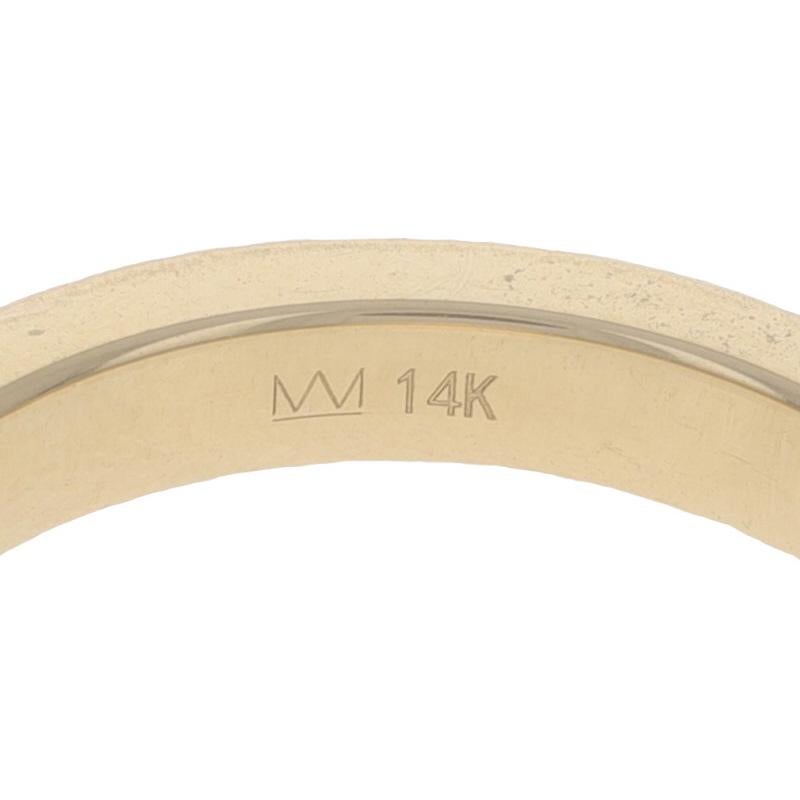 Michael M Chroma - Anello a strisce in oro giallo 14k Sz 6 1/2 in vendita 2
