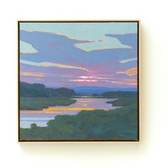"Cherry Creek Sunset" by Michael Magrin, Oil Painting, CO Landscape