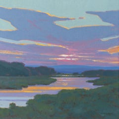 "Tramonto a Cherry Creek" di Michael Magrin, Pittura a olio, Paesaggio CO
