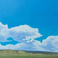 "Kenosha Skies" - Western Landscape and Skyscape, Oil Painting on Linen