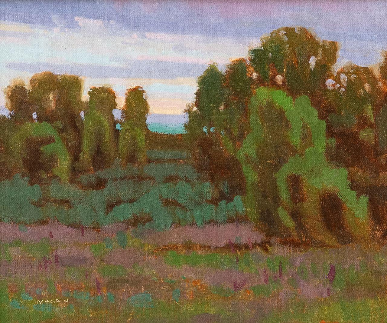 Auf dem Weg zur Stille (Impressionismus), Painting, von Michael Magrin