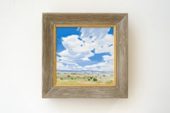 "Despreocupado" - Paisaje y cielo del Oeste, Pintura al óleo sobre lino