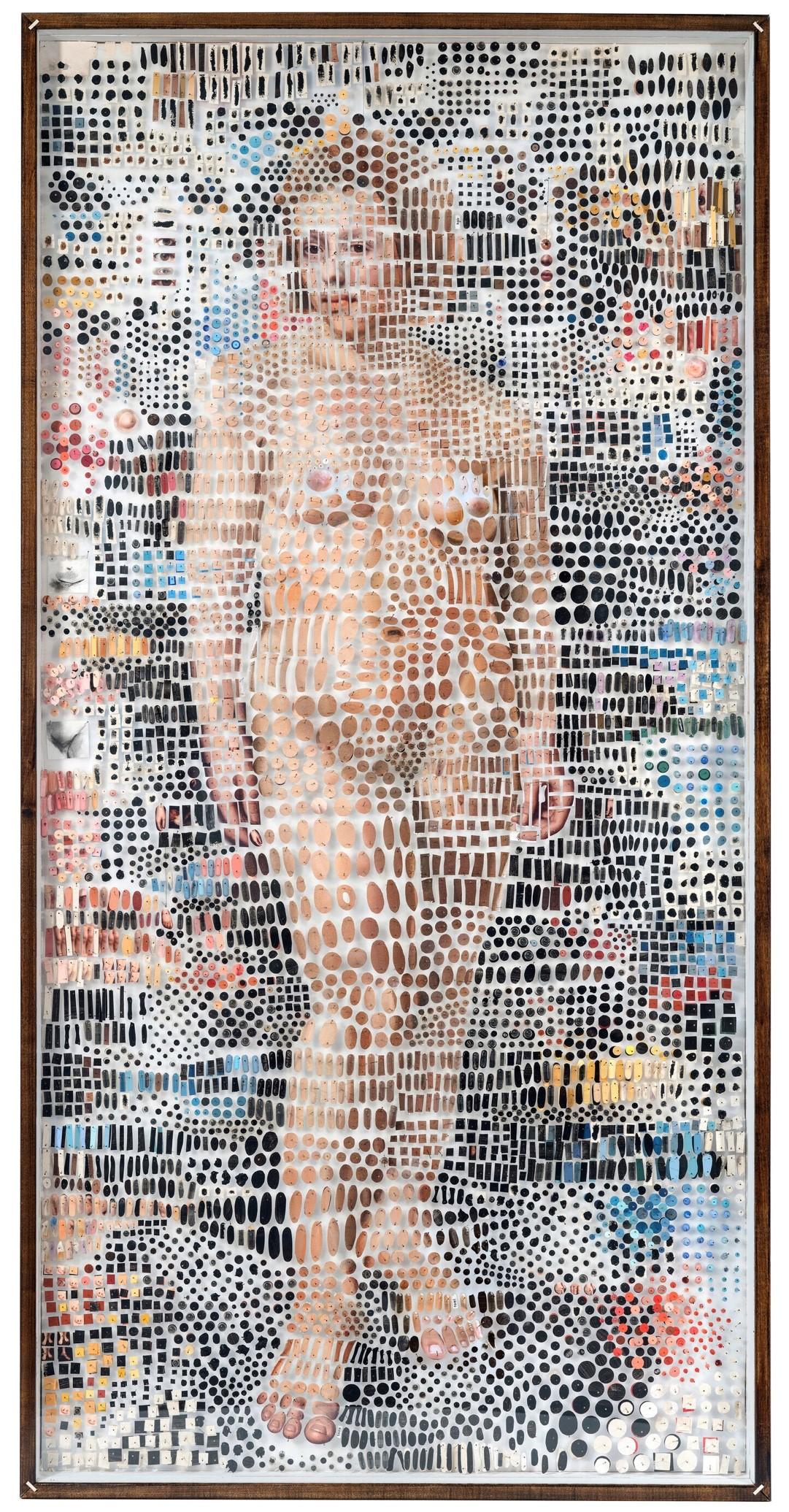 The Painted Muse Mixed Media Photography Archival Print Nude Pins In Stock - Mixed Media Art by Michael Mapes