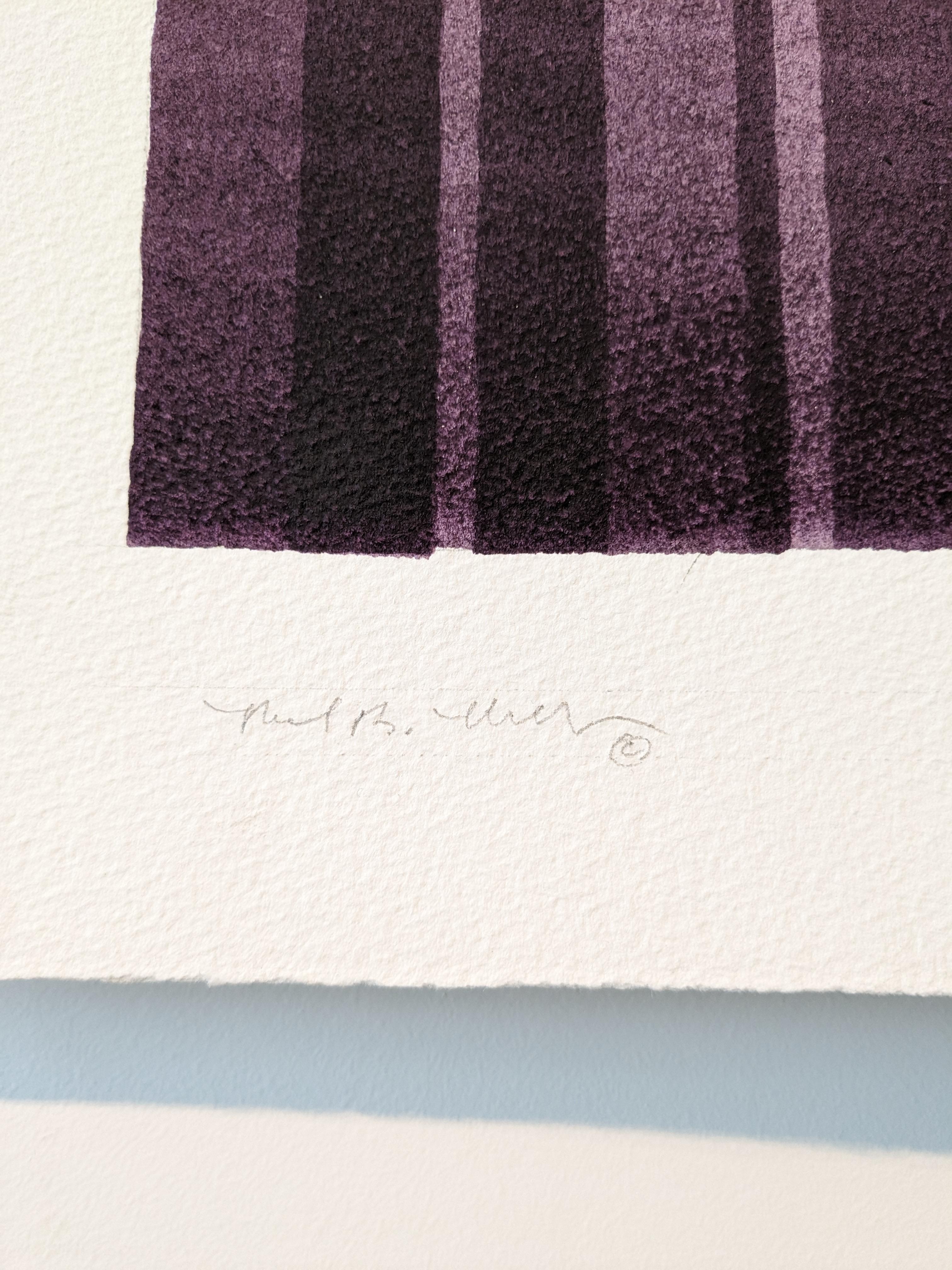 Long Division #5 - Gray Abstract Painting by Michael Marlowe