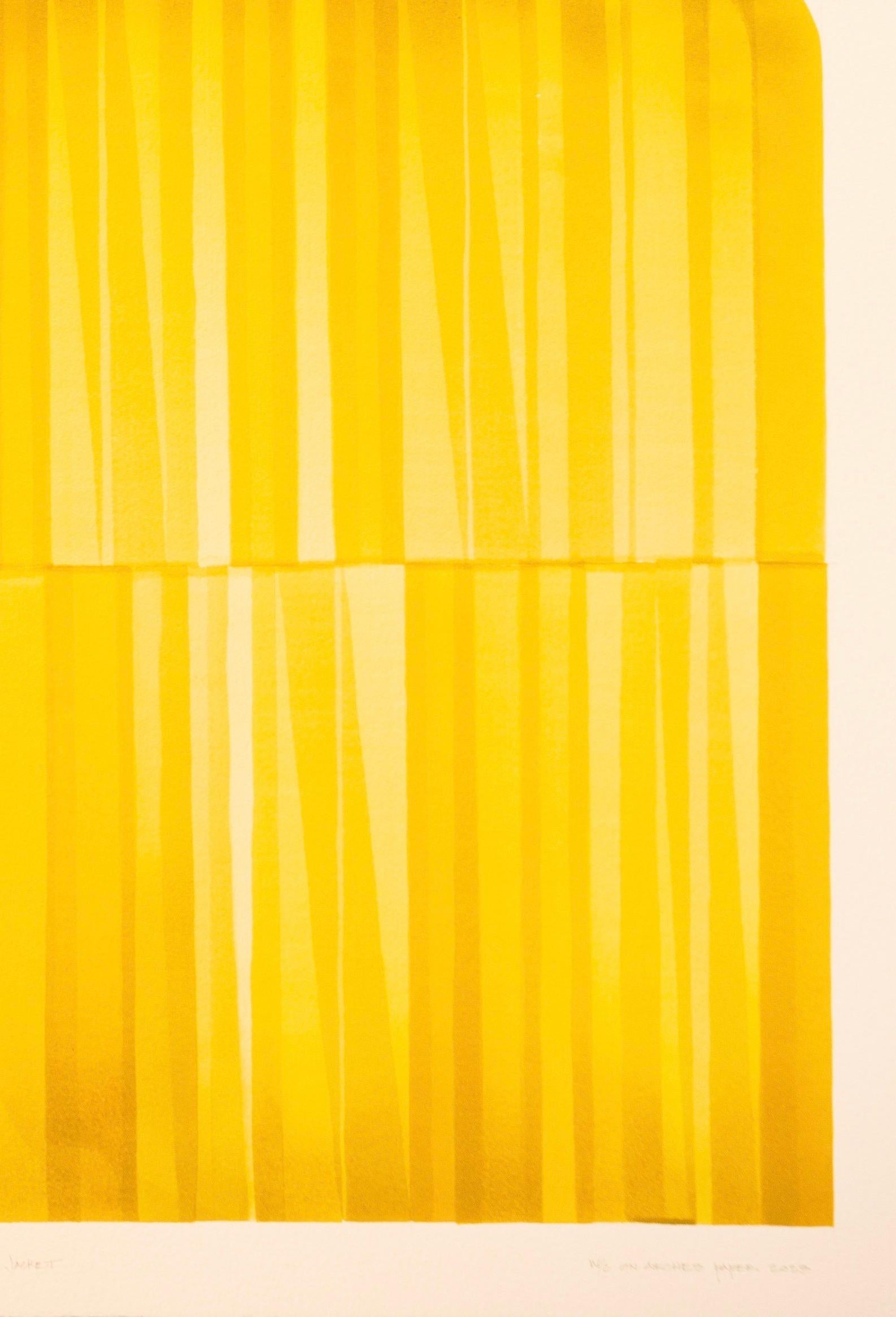 Giacca gialla - Painting Astratto di Michael Marlowe