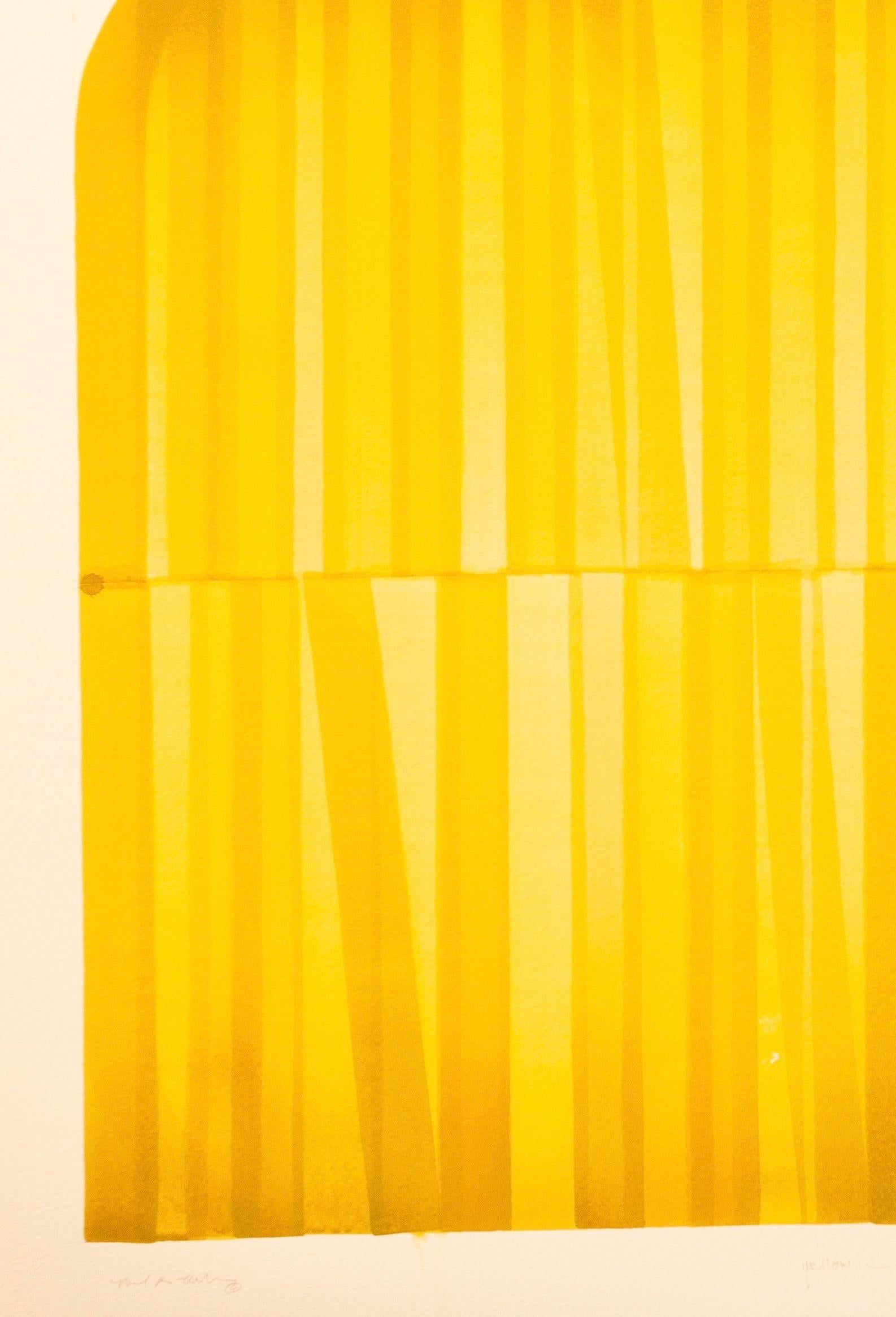 Yellow Jacket - Abstract Painting by Michael Marlowe