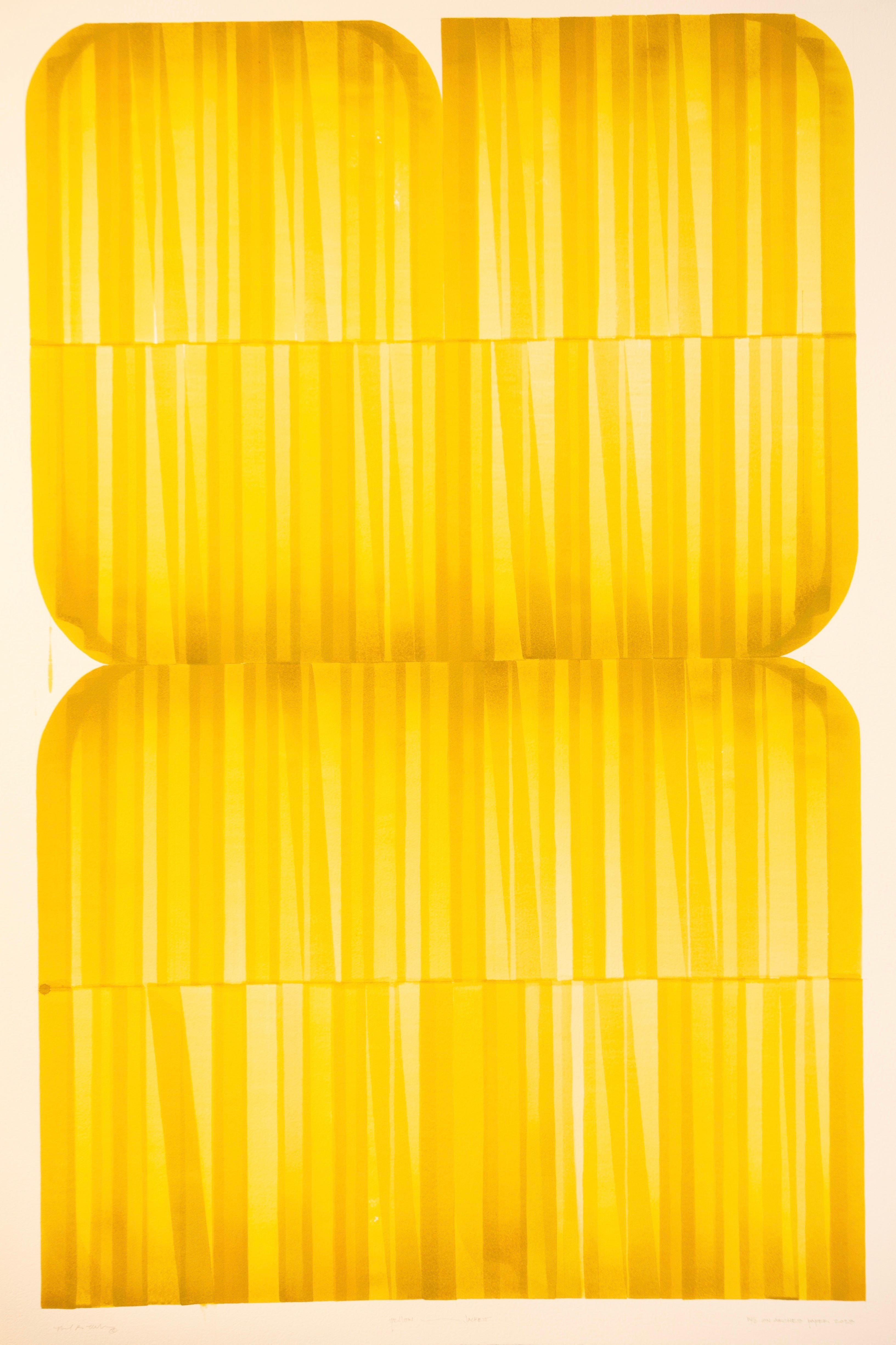 Michael Marlowe Abstract Painting - Yellow Jacket