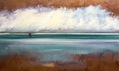 Peinture « Sea Green » de Michael Marrinan, huile sur métal