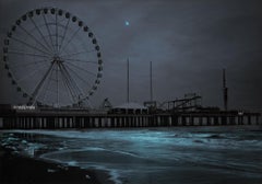 Steel Pier Moonrise, Atlantic City, NJ