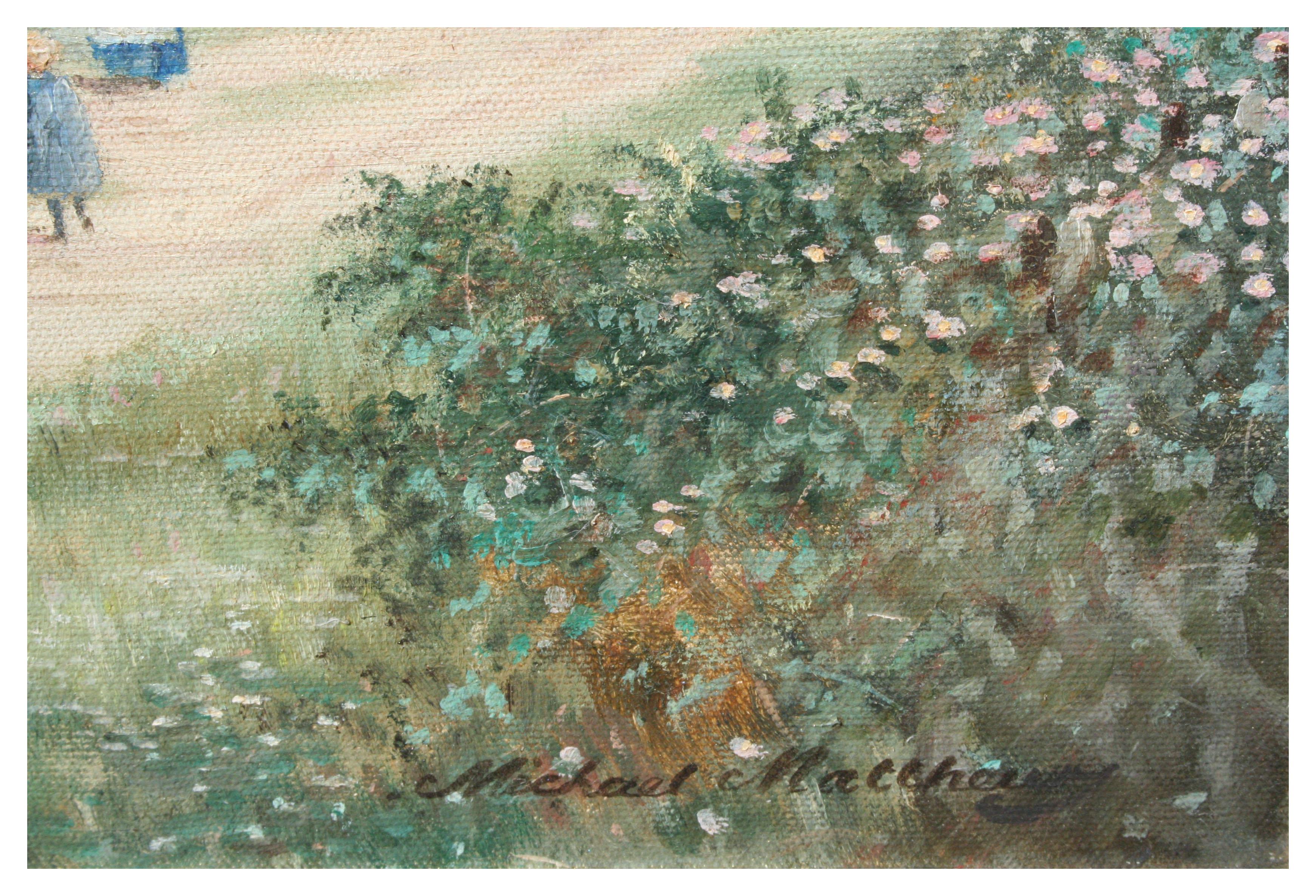 Mid Century Cumberland, England Landscape - Impressionist Painting by Michael Matthews