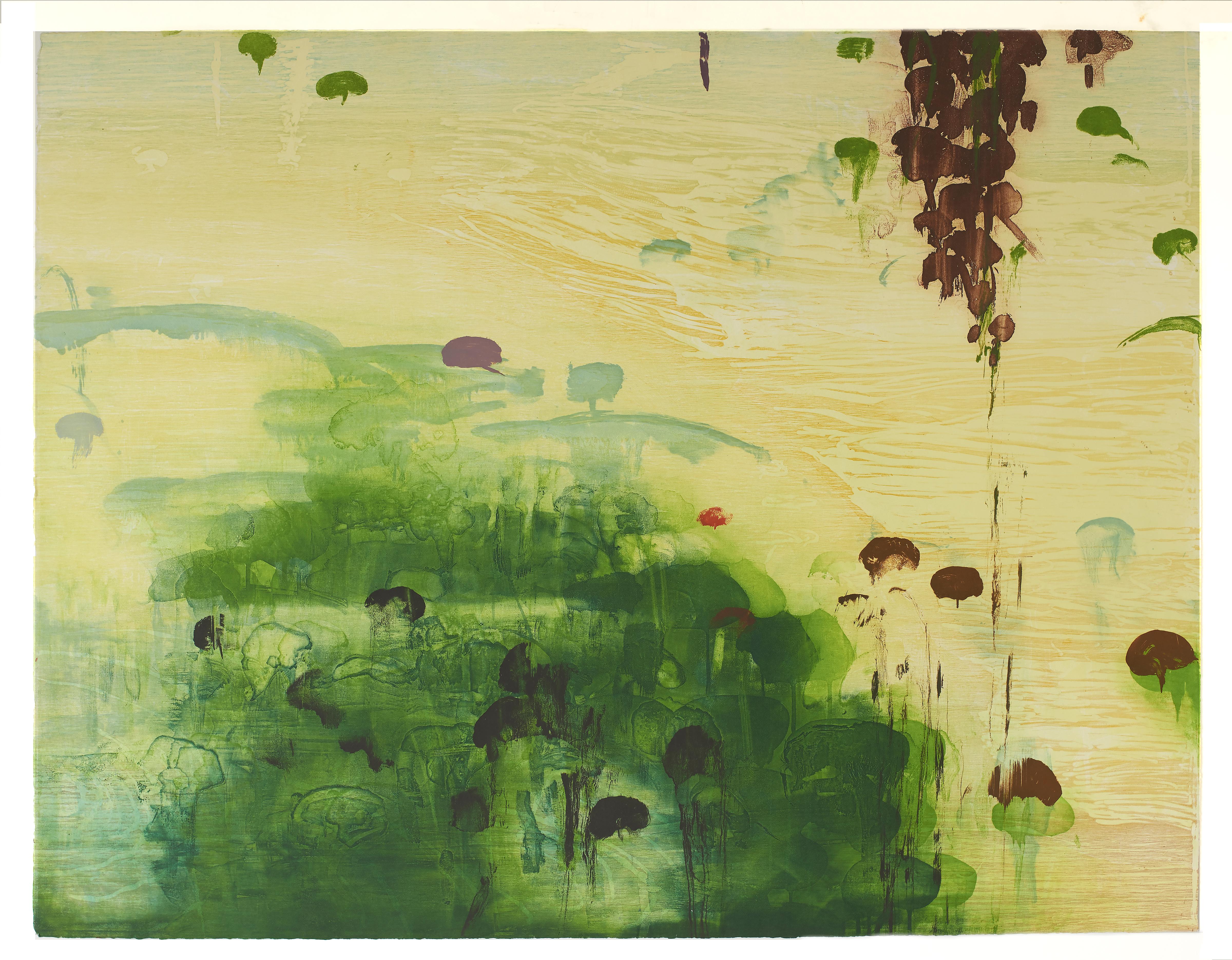 Michael Mazur Abstract Print - Pond Edge III