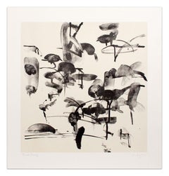 "Thaw I" Michael Mazur Lithograph in Black and White 