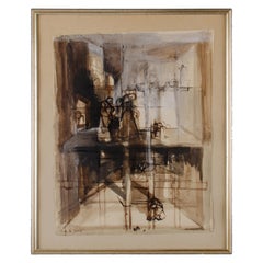 Michael Mazur “Study of Levels” Painting, 1962