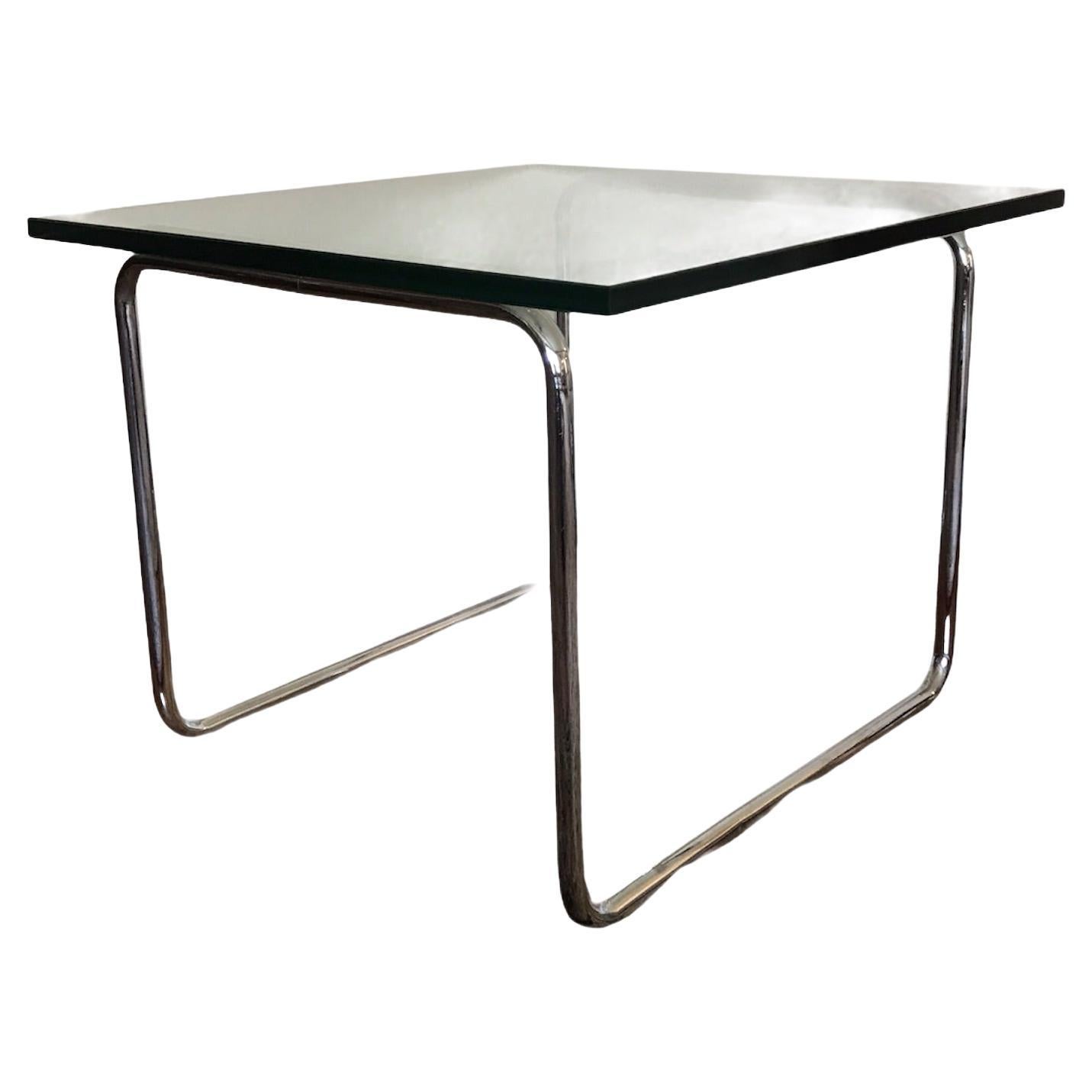 Michael McCarthy for Cassina Glass & Chrome Side Table