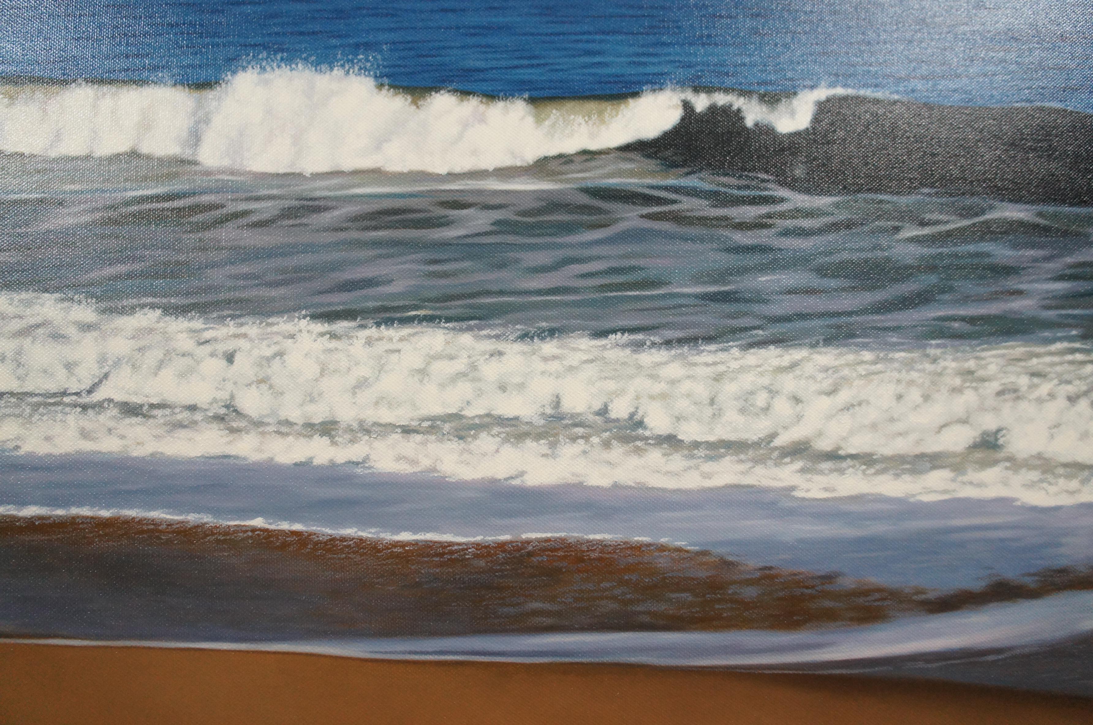 Michael McGovern Nantucket Seascape Waves Crashing Beach Oil Painting For Sale 4